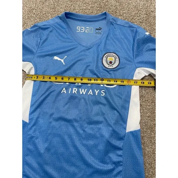 Manchester City 21/22 Home PUMA Authentic #12 Kit, UEFA CL, MEN'S